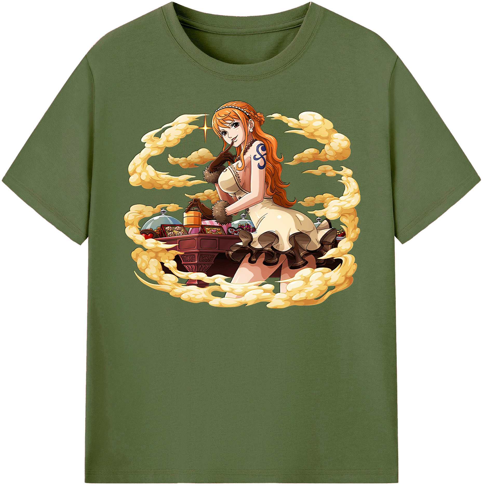 ワンピース ナミ ONE PIECE Nami 綿100％半袖Tシャツ（フロントプリント）